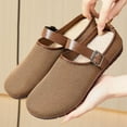 thumbnail image 6 of Wensltd Women Wide Width Shoes Comfortable Round Toe Slip-on Knit Shoes Casual Work Walking Shoes Black, 6 of 7
