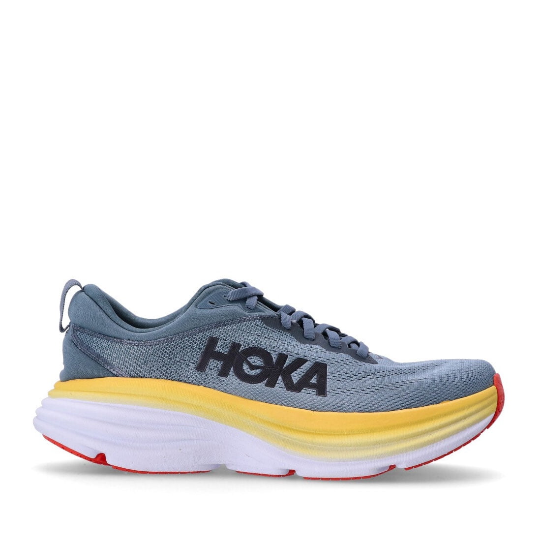 Hoka Bondi 8 112302/Gbms Men's Goblin Blue & Yellow Running Sneaker ...