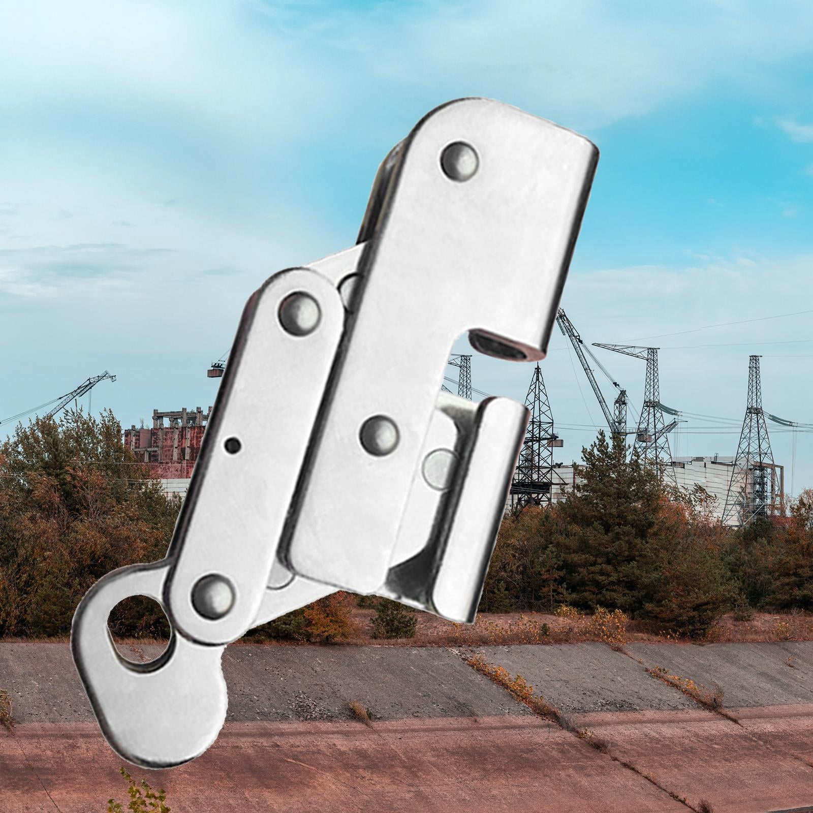 Rock Climbing Rope Grab, 15KN Heavy Duty Self Locking Fall Arrester , Caving Rescuing Pulley Safety Gear , No Rebar Hook