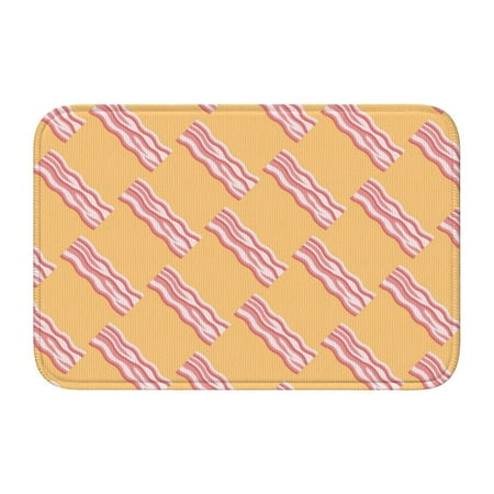 

Adjustable Apron - Bib Apron for Men Women Twill Bacon Print Yellow Waterproof Chef Aprons for Kitchen Gardening Cooking