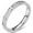 Silver, variant on 3mm Stainless Steel Christian Cross Eternity Style Stacking Wedding Band Ring