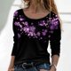 thumbnail image 2 of Moda mujer manga larga cuello redondo blusa estampada otoño casual pulóver tops Fridja  fjkfkj510, 2 of 5