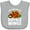 AC-Heather Grey, variant on Inktastic Buffalo Wings Game Day Snack Boys or Girls Baby Bib