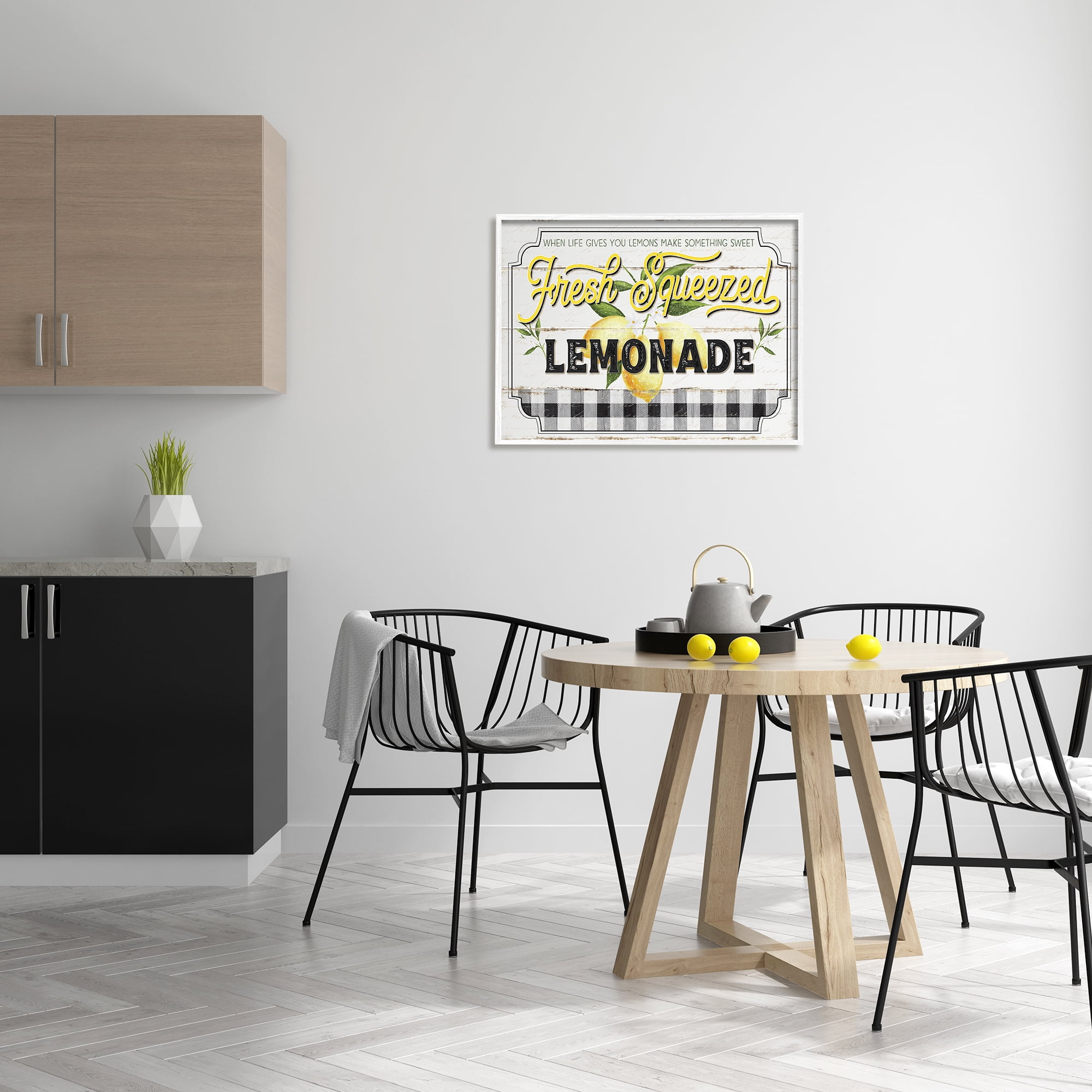 Stupell Industries Charming Rustic Fresh Squeezed Lemonade Sign, 24 x 30,Design by Jennifer Pugh