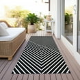 thumbnail image 6 of Addison Rugs Chantille Indoor/Outdoor Transitional Geometric, Abstract Black Washable Runner Rug, 2'3" x 7'6", 6 of 6