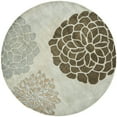 thumbnail image 4 of SAFAVIEH Soho Brisbane Floral Wool Runner Rug, Light Grey, 2'6" x 12', 4 of 10