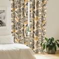 thumbnail image 2 of Ambesonne Leopard Pattern Curtains, Spotted Wild Cat, Pair of 28"x63", Camel Dark Blue Peach, 2 of 5