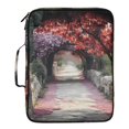 thumbnail image 2 of Haosy Accordion File Organizer Zipper Binder 500 Sheet 6-Tab Expanding File Folder Multi-Pocket 1.2 Inch 3 Ring Path with Trees and Flowers, 2 of 7
