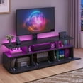thumbnail image 2 of Uforic TV Stand for TVs up to 65", Modern LED TV Stand w/Power Outlets, Entertainment Center with Storage, 2 of 9