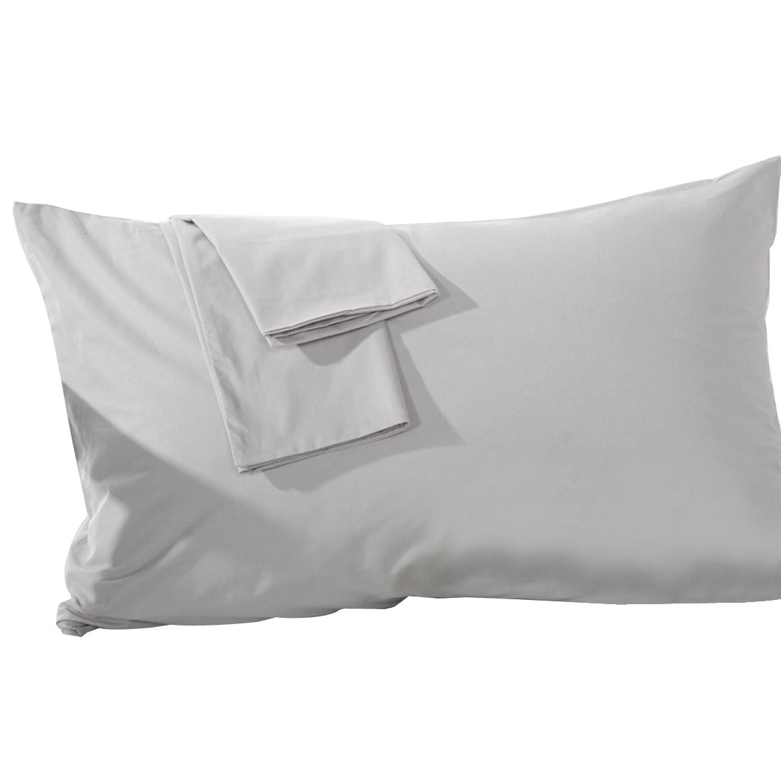 Unique Bargains 2 Pack 300TC Cotton Solid Pillowcases, Queen 19" x 29