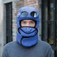 thumbnail image 5 of 3-in-1 Winter Thermal Pilot Hat with Detachable Goggles & Full Face Mask, Yellow 30×28cm for Snow & Mountain Sports, 5 of 9
