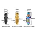 thumbnail image 4 of Wanyifa Titanium Bolt M6x1.0 M8x1.0 1.25 M10x1.0 1.25mm Caliper Bleed Nipple For Brembo Ducati BMW KTM Aprilia Single,M8x1.25mm,Blue,4 Pcs, 4 of 4