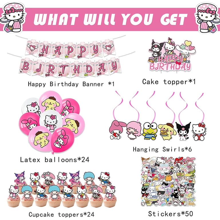 Hello Kitty Happy Birthday Banner Printable