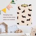 thumbnail image 5 of FMSHPON Dachshund Black Funny Clipboard Hardboard Wood Nursing Clip Board and Pull for Standard A4 Letter 13x9 inches, 5 of 5