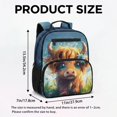 thumbnail image 7 of KUIFORTI Brown Cow Toddler Backpack Girls Kids School Bag with Multiple Organizer Pockets Adjustable Straps 13.5 Inch for Preschool Kindergarten Back to School Gifts, 7 of 7
