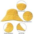 thumbnail image 3 of Sombrero de ala ancha para el sol para hombres y mujeres - Sombreros de playa para mujeres, 3 of 5