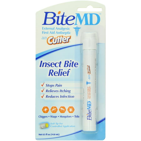 4 Pack Cutter Bite MD Insect Bite Relief Stick, Stops Pain Relieves (Best Insect Bite Itch Relief)