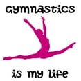 thumbnail image 3 of CafePress - Gymnastics Is My Life Pajamas - Women's Short Sleeve Print T-Shirt and Pants Light Cotton Pajama Set, 3 of 7
