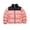 Pink, variant on Men's Cotton Coat with Stand Collar - Long Sleeve Patchwork Color Jacket