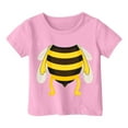 thumbnail image 3 of T Shirts for Girls Crew Neck Cute Cartoon Print Short Sleeve T-Shirt Loose Back To School Shirt Clothes for Girls 12-13 Years, 3 of 3