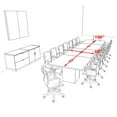 thumbnail image 2 of Modern Rectangular Top Cube Leg 16' Feet Conference Table, #OF-CON-CS19, 2 of 2