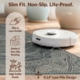 thumbnail image 6 of Design&I 3'x5' Washable Area Rug Low Profile & Durable Daily Traffic Ready Vintage Boho Interlocking Wave Distressed Scroll Border Ocean Flowing Dynamic for Home Office, Hallway, 6 of 7