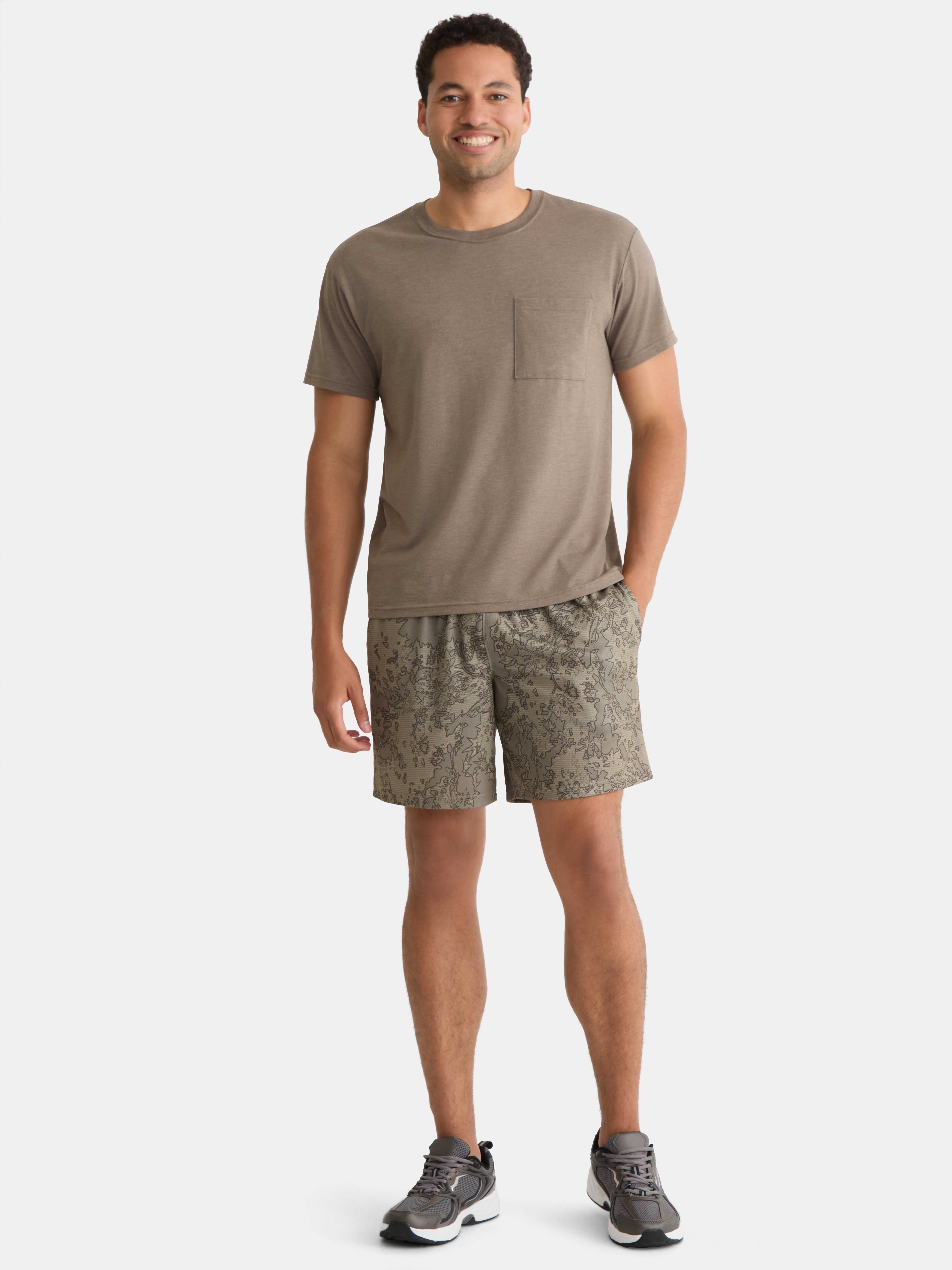 Athletic Works Men's and Big Men's Mesh Shorts, 7" Inseam, Sizes S-5XL