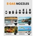 thumbnail image 7 of OutdoorMaster Vortex Paddle Board Pump Electric Portable, Max 20PSI SUP Air Pump Inflator & Deflator, 12V/15.8V DC Input, Auto Off & Cooling, for Paddle Board, Kite, Kayak, Inflatables, 7 of 7