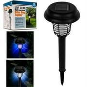 Pure Garden Solar-Powered Bug Repellent Outdoor Light with LED (Black)