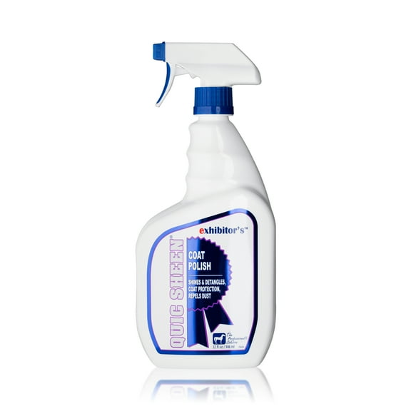 Exhibitor's Quic Sheen (32 Oz): Show Ring Shine for Soft, Silky, and Healthy Coat, Mane, and Tail
