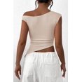 thumbnail image 2 of Remera PRETTYGARDEN 2025 Verano Top con Hombros Descubiertos y Fruncido XS, 2 of 8