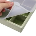 thumbnail image 4 of Uxcell Ice Mold(Set of 2), 6x2 Inch Silicone Ice Tray with Lid for Cocktail, Juice(Green,Blue), 4 of 5
