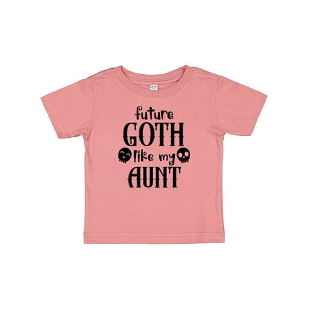 

Inktastic Future Goth Like my Aunt with Skulls Gift Baby Boy or Baby Girl T-Shirt