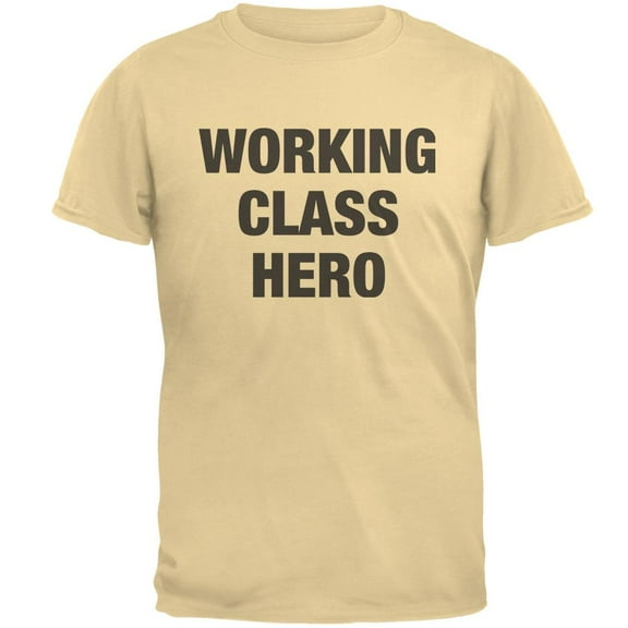 Working Class Hero Inspired By John Lennon Mens T Shirt Yellow Haze LG