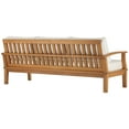 thumbnail image 4 of Modway Marina Outdoor Patio Teak Sofa in Natural White, 4 of 10