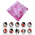 thumbnail image 4 of TNOBHG Bright Colored Bandana Multi-purpose Hop Square Bandana Breathable Cotton Men Women Boys Girls Summer Handkerchief Printed Sun Protection Hair Scarf, 4 of 8