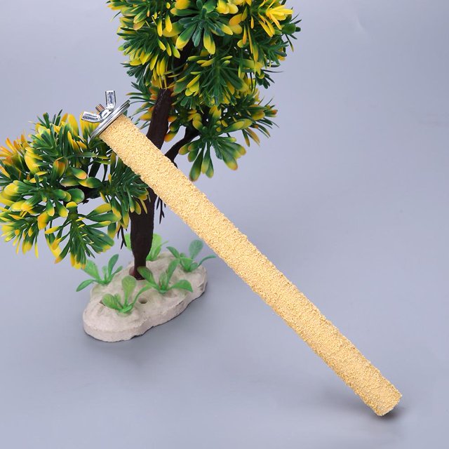 Colorido Pet Bird Cage Perches Stand Platform Paw Grinding Chew Toy (25cm)