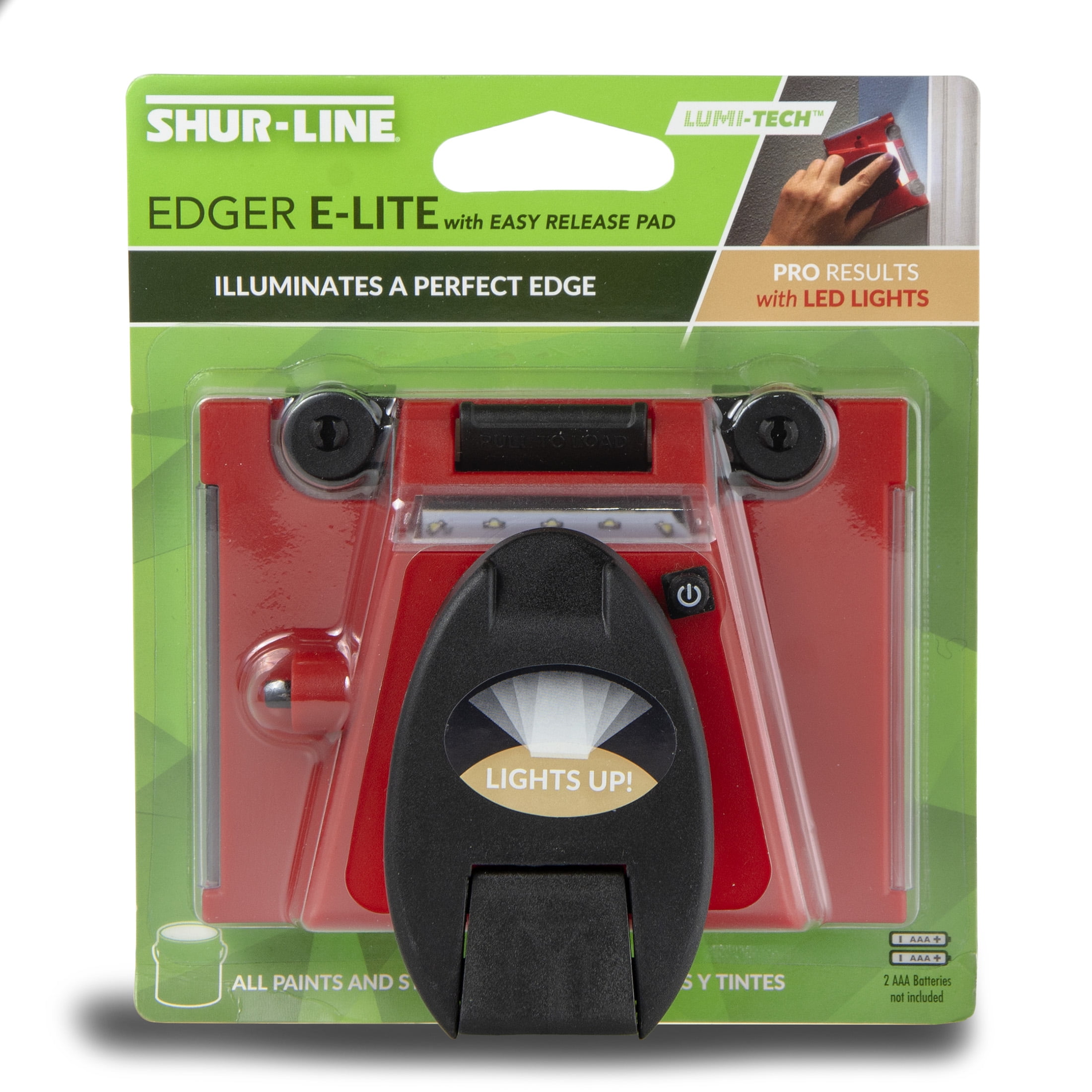 Shur-Line Lumi-Tech LED E-Lite Paint Edger with Easy Release Pad