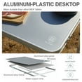 thumbnail image 3 of Folding Camping Table with Storage, Strengthened Aluminum Composite Desktop and Adjustable Legs, Camping Kitchen Station, 3 of 8
