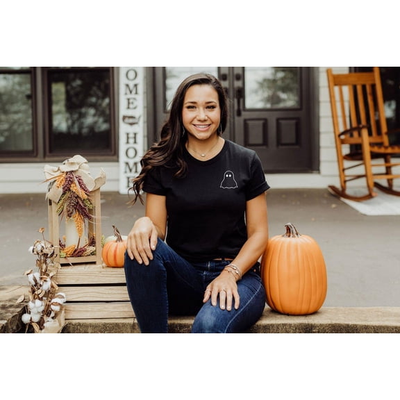 Ghost Pocket Shirt, Fall Vibes Shirt, Minimalist season Shirt, Witch T-shirt, Hocus Pocus Shirt, Scary Spooky Season, Autumn Shirt, F4966 All Size S-5Xl
