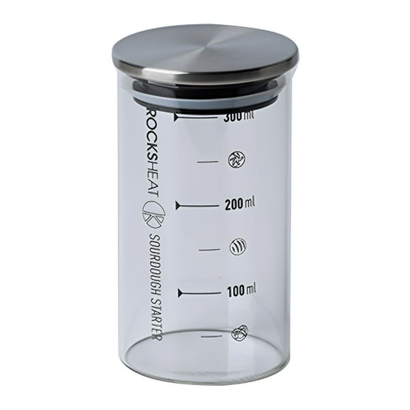 ACDANC Home Fermenter with Scale Sourdough Fermentation Jar Transparent Leakproof Airtight Wide Mouth with Lid Sourdough Starter Container