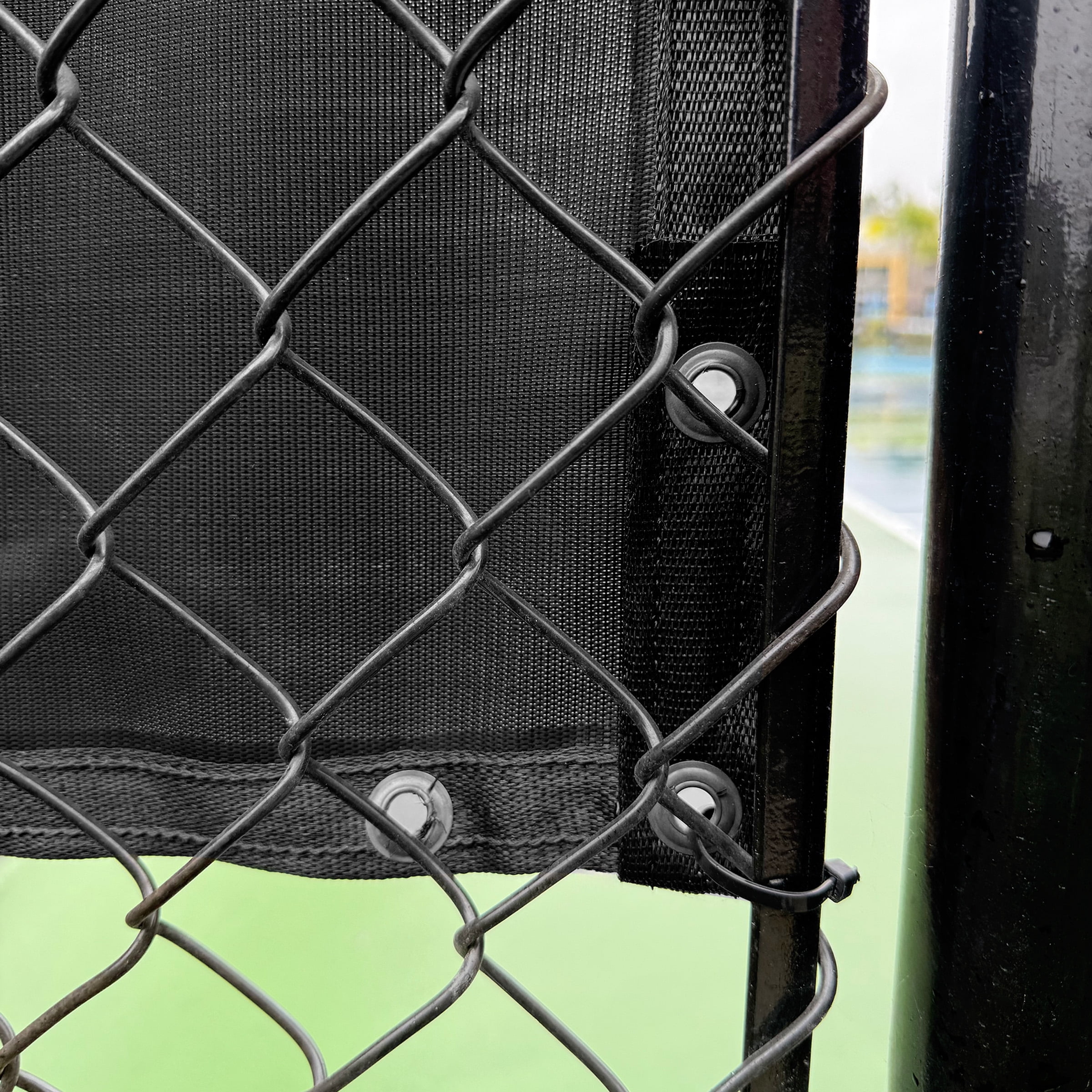 Screenguard 4ft x 6ft Black Privacy Screen with Nylon Ties