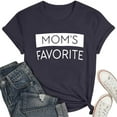 thumbnail image 4 of Women's T-Shirts Mom's Favorite Day Family Humor T Shirt for Moms Celebrating Family and, 4 of 5
