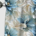 thumbnail image 4 of Designart "Heavenly Blue Damask Dream" Damask Blackout Curtain Single Panel, 4 of 4