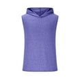 thumbnail image 3 of Mens Fitness Hoodies Quick Dry Sun Protection Sleeveless Shirts Quick Dry Stretch Workout Tops M, 3 of 5