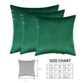 thumbnail image 3 of Gustave Velvet Throw Pillow Covers Decorative Couch Square Cushion Case Solid Soft Throw Pillowcase for Sofa Bed Home Car, 16" x 16", Blue, 3 of 8