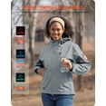 thumbnail image 4 of Chaqueta térmica DEWBU 12V Soft Shell para mujer, gris claro, 2XL, 4 of 6