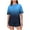 Black Blue Gradient, variant on Summer Pajamas for Women Gift for Women Women's Sleepwear Fashion Print Casual Loose Printing Round Neck Short Sleeved Shorts Pajamas Suit