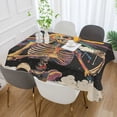 thumbnail image 2 of Yayeee Tablecloths 54" x 72" Rectangle Wrinkle Resistant Party Table Cover, Colorful Skeleton Sun, 2 of 8