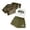 E-306Army Green, variant on Girls Summer Outfits 3 Piece Letter Print Sleeveless Top With Mesh Shirt And Shorts Stylish Comfortable Sets For Casual Daily Wear,Sky Blue,13-14 Years